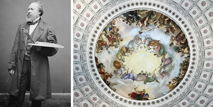 Ο Έλληνας «Καλλιτέχνης ενός έθνους» Κωνσταντίνος Μπρουμίδης που φιλοτέχνησε το αμερικανικό Καπιτώλιο [φωτό]